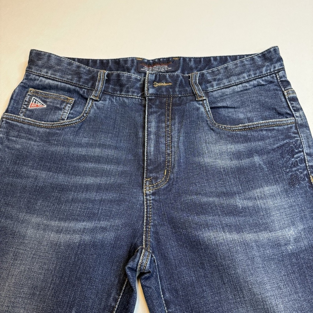 NWT Londa Polo Equestrian Preppy Denim Datk Wash Straight Leg Luxury‎ Jean 32/32 - Picture 3 of 16